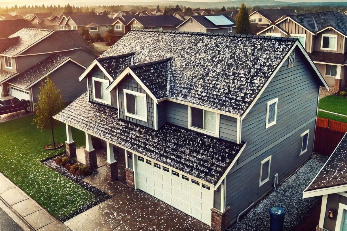 Hail Damage to Asphalt Shingles